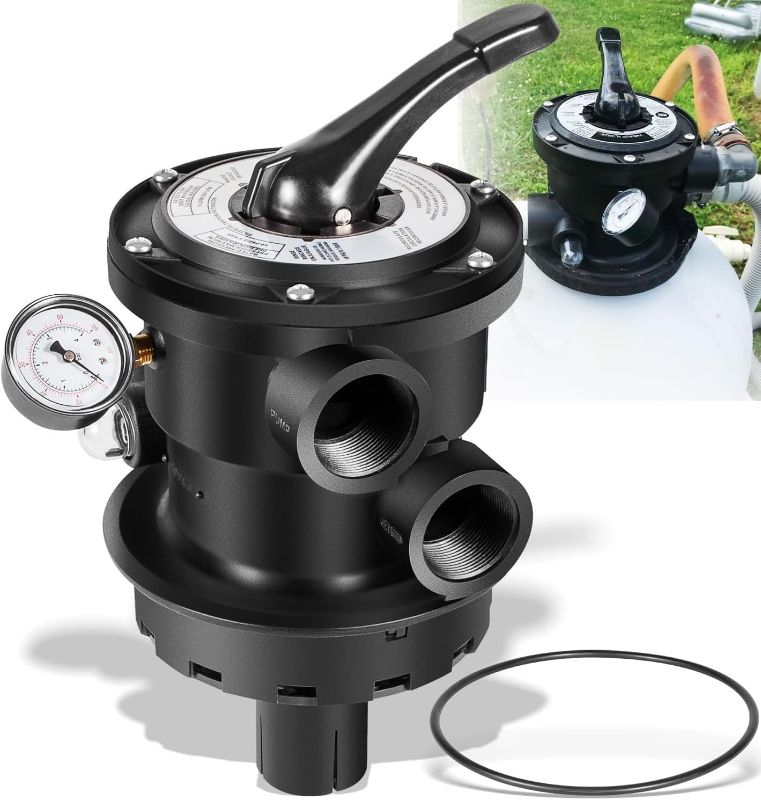 Photo 1 of Replacement for Hayward SP0714T VariFlo XL Top Mount Multiport Valve Part for Above-Ground Pro- or VL Series Sand Filter, 1.5 Inch Plumbing, 7-Position Control Valve
