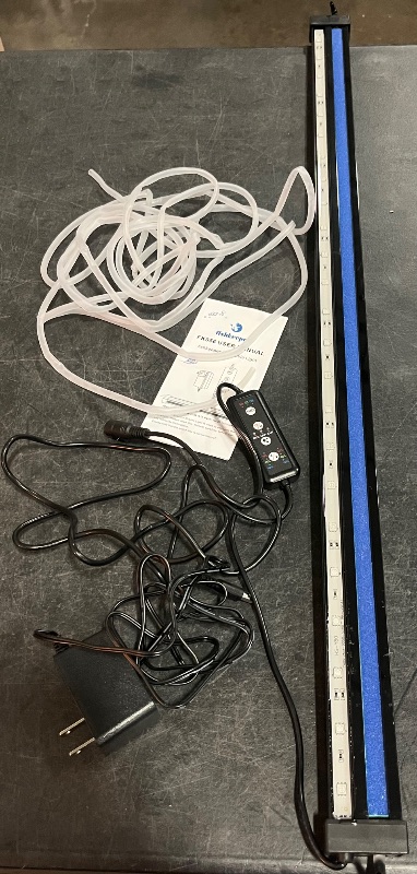 Photo 1 of Fishkeeper Submersible Fish Tank Light with Air Bubble Hole Color & Brightness & Timers Adjustable IP68 Waterproof Aquarium Bubble Light for Fish Tank Accessories Bubbler Wall (6W, Pump Not Included)
