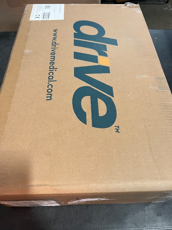 Photo 1 of Drive Medical RTL12202KDR Shower Chair with Back, Adjustable Stool with Suction Feet, Shower Seat for Inside Shower or Tub, Bathroom Bench Bath Chair for Elderly and Disabled, 300 LB Weight Cap, Grey