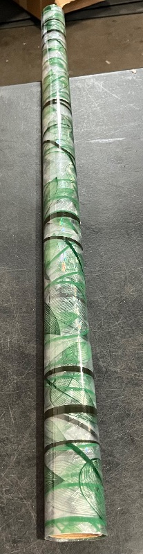 Photo 1 of DKTIE Window Film Privacy with Installation Tools, Decorative Stained Glass Window Clings for Home, Static Cling Window Sticker for Front Door, Bathroom, Glass Door (Dark Green, 17.7'' x 78.7'')
