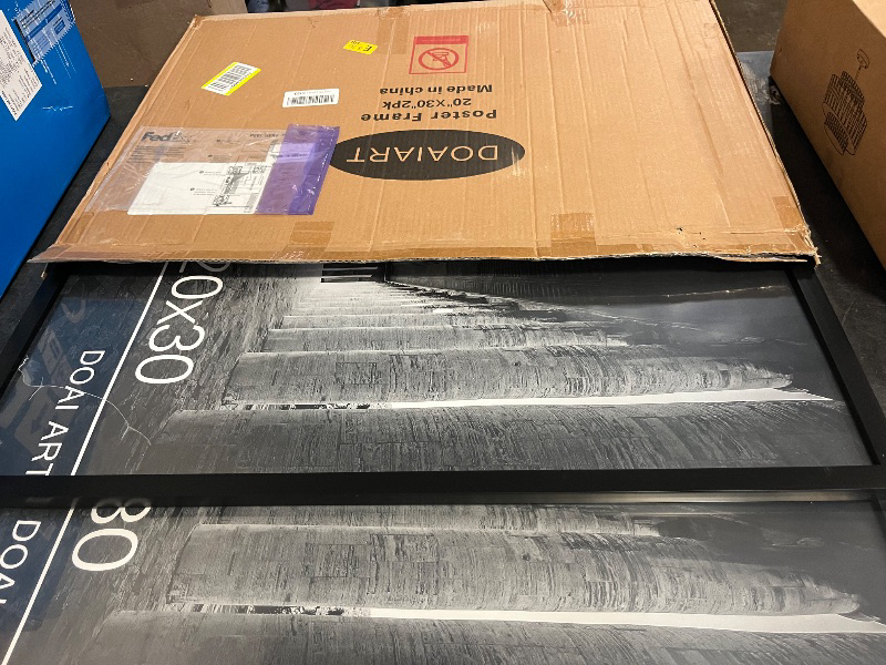 Photo 1 of DOAI ART 20x30 Frame Black 2 Pack, 20x30 Poster Frame or Picture Frame 20x 30 with HD Plexiglass for Horizontal or Vertical Wall Mounting, 20 x 30 frame Scratch-proof Safe and Artistic Large Photo Frame