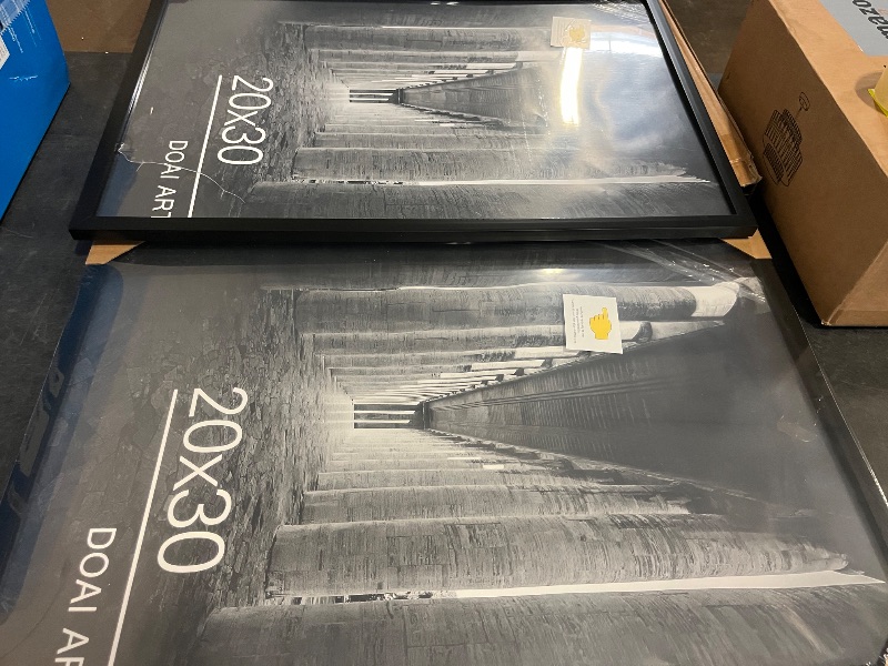 Photo 1 of DOAI ART 20x30 Frame Black 2 Pack, 20x30 Poster Frame or Picture Frame 20x 30 with HD Plexiglass for Horizontal or Vertical Wall Mounting, 20 x 30 frame Scratch-proof Safe and Artistic Large Photo Frame
