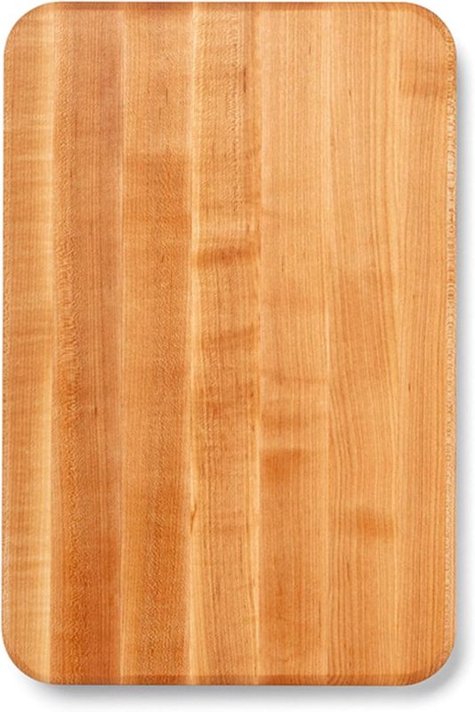 Photo 1 of John Boos Chop-N-Slice Series Rectangular Wooden Maple Cutting Board Thick, 8-lb Reversible Butcher Block with Eased Corners, Edge-Grain & Finger Grips – Made in the USA
