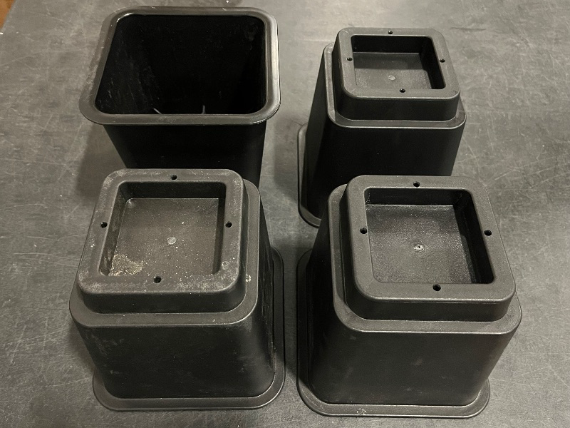 Photo 1 of HauSun Bed Risers 3 Inch, Heavy Duty Square Furniture Frame Lift for Bed,Couch, Chair, Desk, Sofa and Bunk Bedpost, 4 Sets