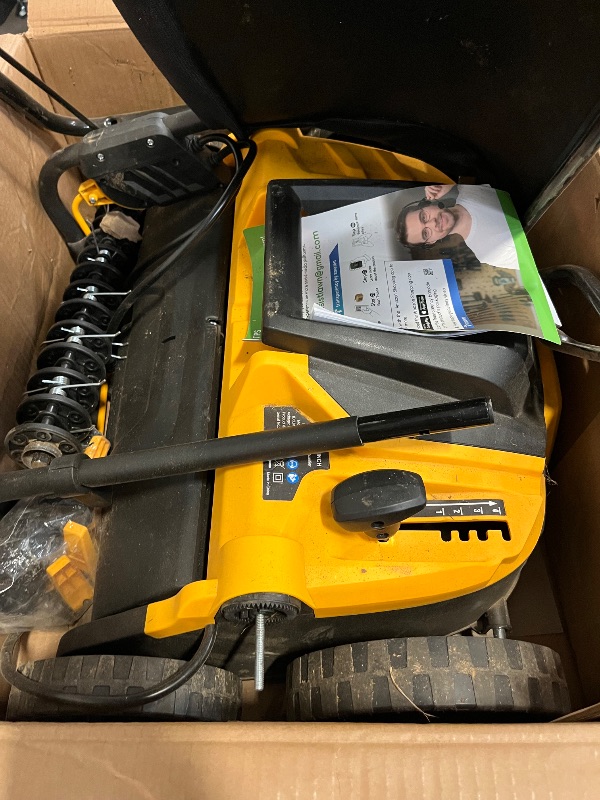 Photo 1 of 2025 Upgrade 16-Inch 15.5 Amp 2-in-1 Electric Dethatcher and Scarifier with 14.5-Gallon Collection Bag, Lawn Dethatcher with 5-Position Depth Adjustment, Keeps Lawn Healthy - Bold Yellow 