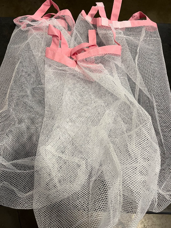 Photo 1 of Hampers for Laundry Basket with Lid, 145L Extra Large 3 Section Clothes Divided Organizer for Bedroom, Laundry Room, Dirty Clothing Hamper, Pink
