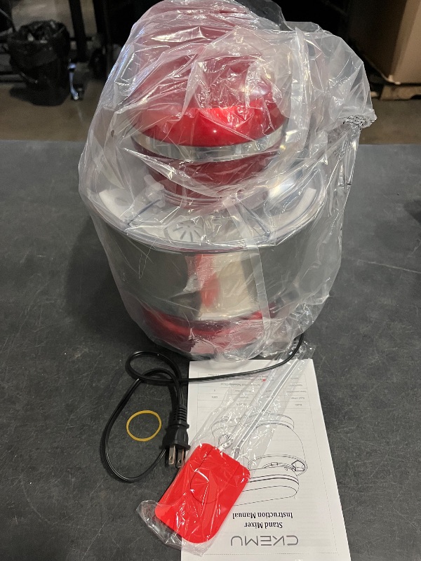 Photo 1 of Electric Stand Mixer,10 Speeds 660W Tilt-Head Food Mixer, 3-IN-1 Kitchen Mixer for Daily Cooks with 6.5 QT Bowl,Dough Hook, Beater, Whisk (Empire Red)