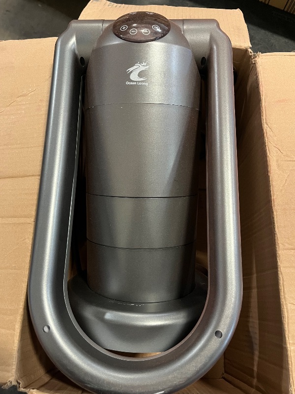 Photo 1 of Ocean Loong 1500W Bladeless Tower Fan & Space Heater Combo for Home with Remote Control Timer Oscillation Tip-Over Switch and Adjustable Thermostat, 29” AB01H