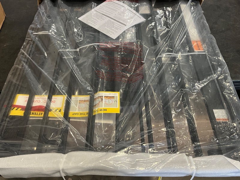 Photo 1 of Cumbor 36" Extra Tall Baby Gate for Stairs, 29.7-57" Extra Wide Dog Gate for Doorways Hallways, Pressure Mounted Child Gate for Wide Opening, Auto Close Personal Safety for Babies and Pets, Black