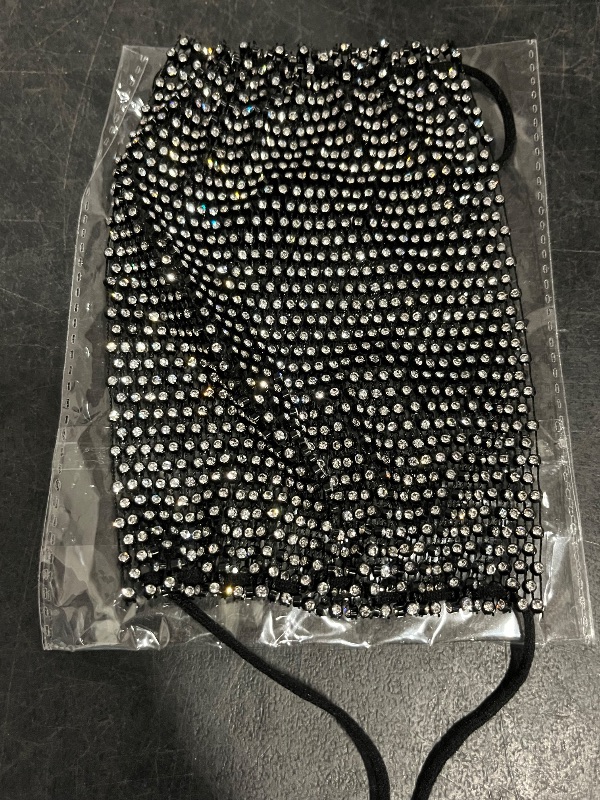 Photo 1 of GANAZONO 1pc Fashionable Rhinestone Face Mask for Women Decorative Exotic Design Windproof and Sunscreen Features for Parties and Events Unique Style
