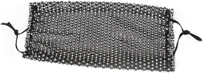 Photo 1 of GANAZONO 1pc Fashionable Rhinestone Face Mask for Women Decorative Exotic Design Windproof and Sunscreen Features for Parties and Events Unique Style
