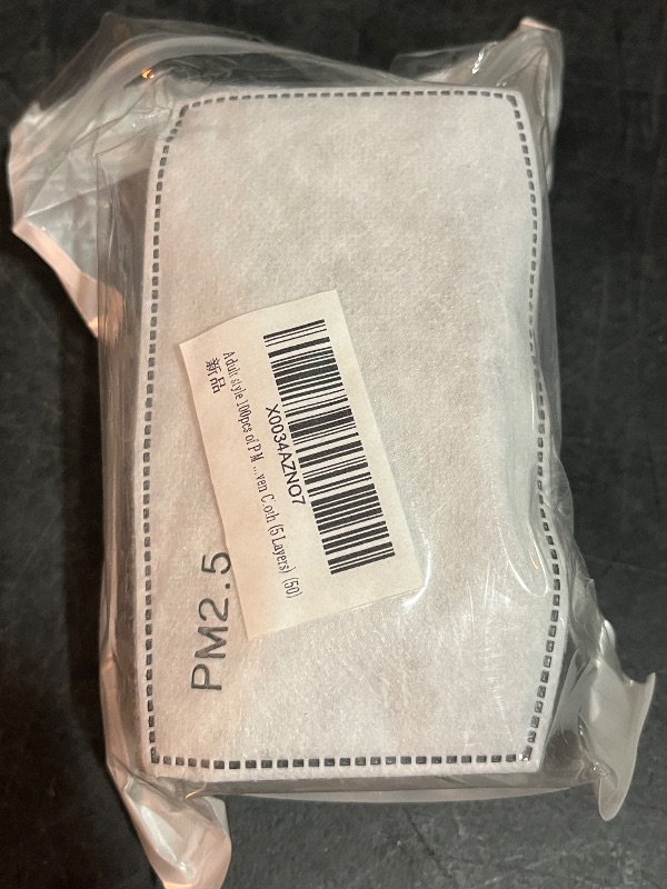 Photo 1 of Missing 75**
100 Pcs Activated Carbon PM2.5 Mask Filter Paper 5 Layers Replacement PM 2.5 Face Filter Insert
