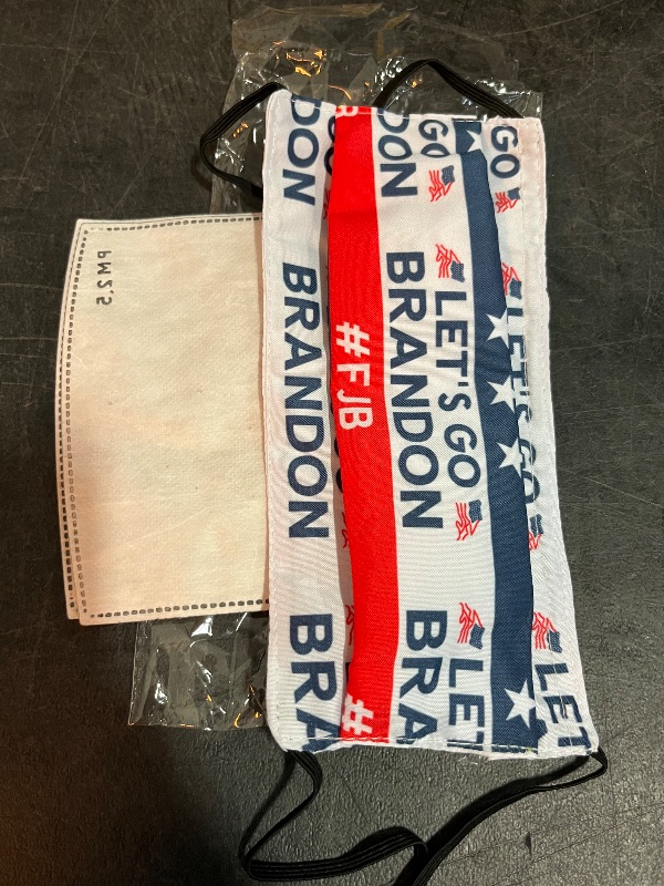 Photo 1 of "Lets GO Brandon" Face Mask with Filter