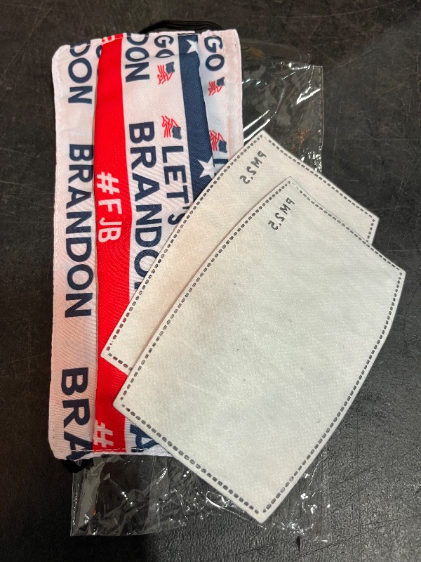 Photo 1 of "Lets GO Brandon" Face Mask with Filter