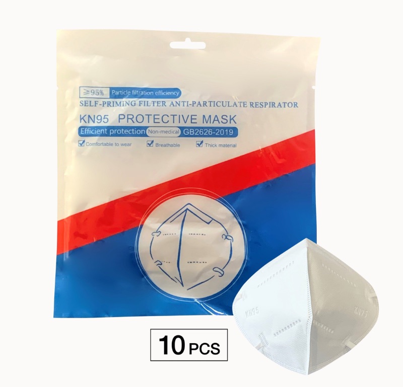 Photo 1 of Sealed 10 Pack KN95 Protective Mask , Black