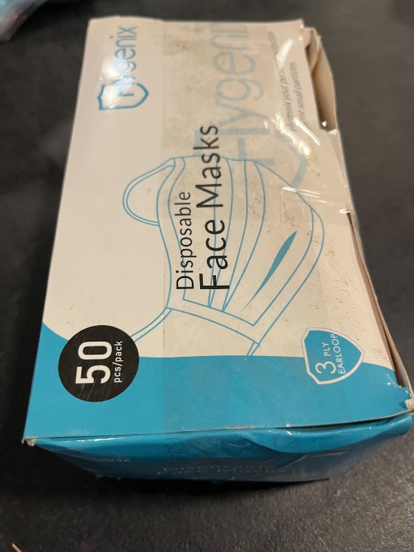 Photo 1 of Hygenix Level 3 Procedure 3Ply Disposable Face Masks – ?98% Filtration, Fluid Resistant, Made in USA (50 Pack)
