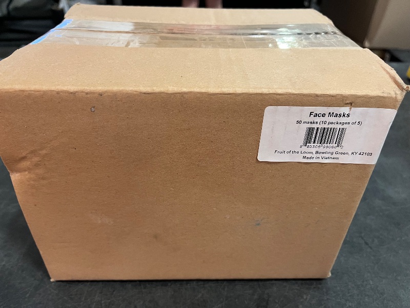 Photo 1 of Fruit of the Loom Reusable Cotton Face Mask - 50 Count Multipacks
