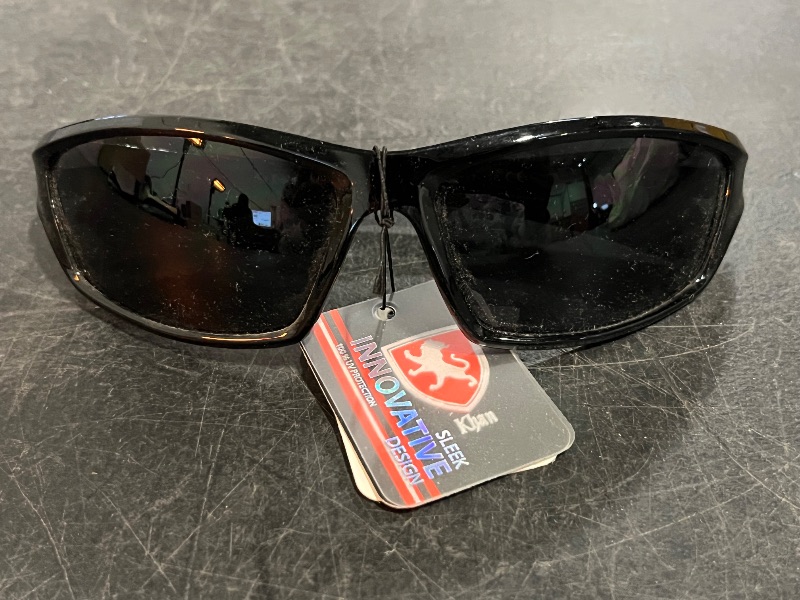 Photo 1 of KHAN Textured Sports Wrap Sunglasses