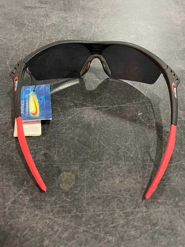 Photo 1 of Mens Coolook UV400 Red and Black Sports Sunglasses
