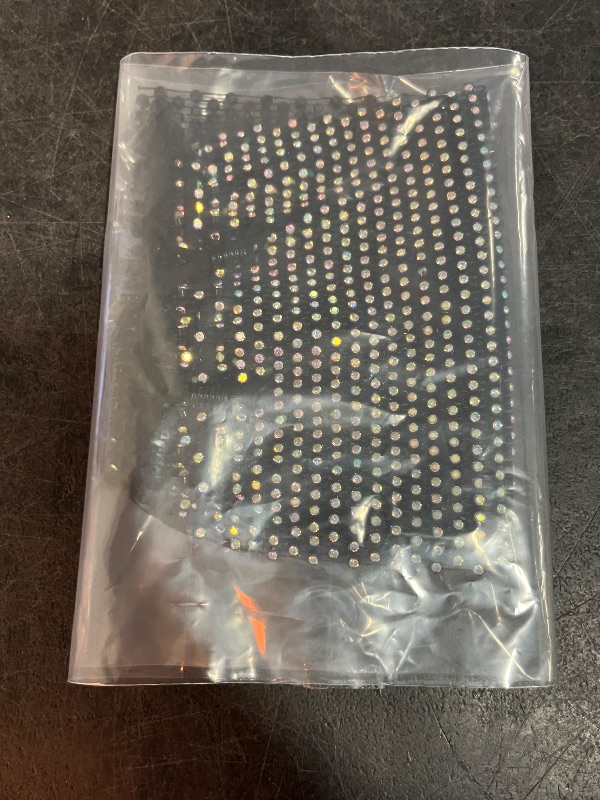 Photo 1 of Auriviz Sparkly Rhinestone Face Mask for Women Masquerade Glitter Bling Face Mask Christmas Party
