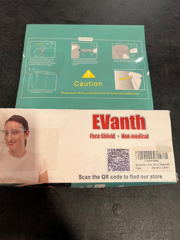 Photo 1 of Goggle Shield, 3 Pack Reusable Face Shield Wearing Glasses Face Visor Transparent Anti-Fog Film Protect Eyes and Face, GlassesShield_B_3Pack