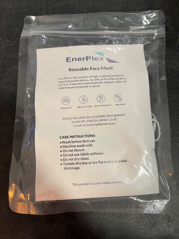 Photo 1 of EnerPlex 3 Navy Blue Adult Face Mask Washable Face Mask