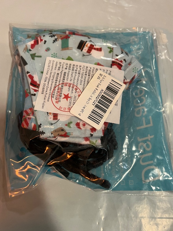 Photo 1 of 6 Kids Christmas Fabric Face Mask