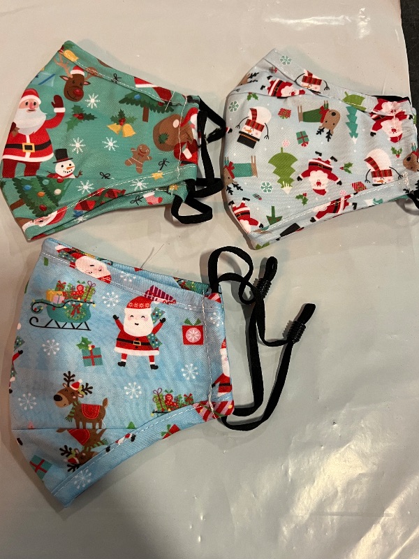 Photo 1 of 6 Kids Christmas Fabric Face Mask