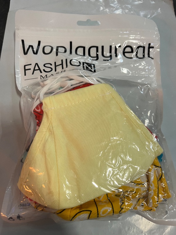 Photo 1 of 6 Adult Fabric Mask, Washable, 3 Solid 3 Pattern