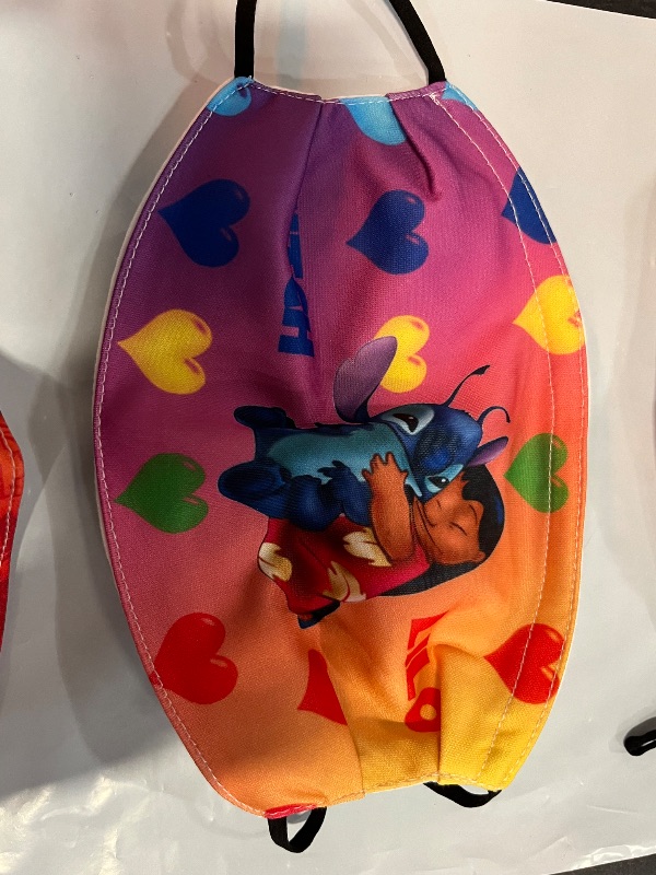 Photo 1 of 3 Lilo and Stitch Fabric Face Mask, Washable ReUsuable with Filters