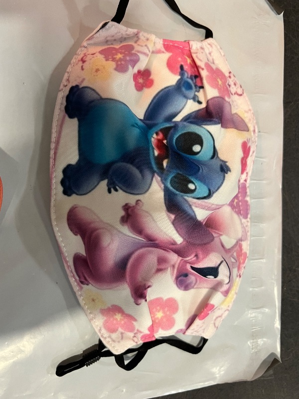Photo 1 of 3 Lilo and Stitch Fabric Face Mask, Washable ReUsuable with Filters