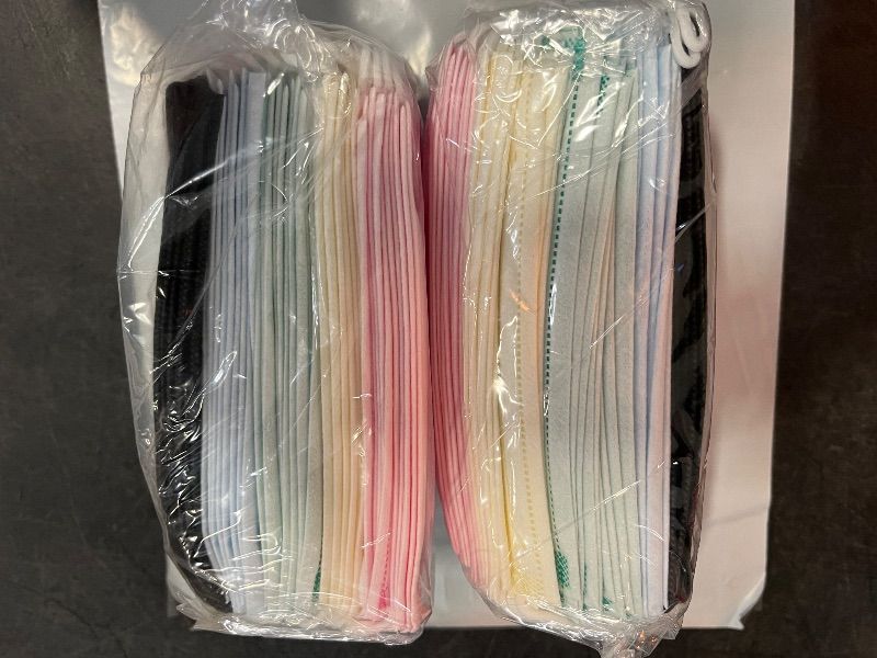 Photo 1 of Kids Disposable Face Masks,3 Ply Kids Masks Disposable Breathable Colorful Cute Face Masks for Children, Girls & Boys