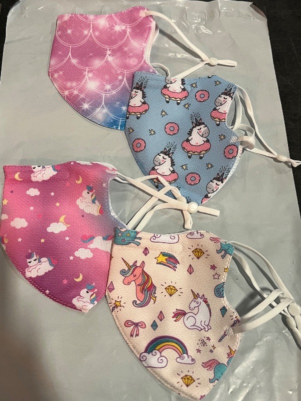 Photo 1 of (S) 4 Girls Face Mask Washable ReUsable, Unicron Design 
