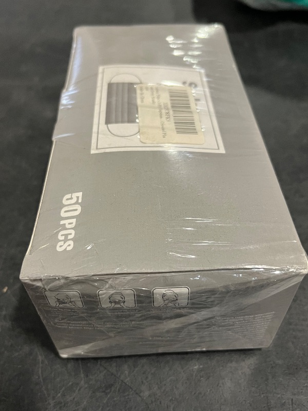 Photo 1 of 50PCS Gray Disposable Face Masks, Non-medical, 3 Layer Protection Face Masks for Adult, Teenager, Seniors 1Box(50pc)
