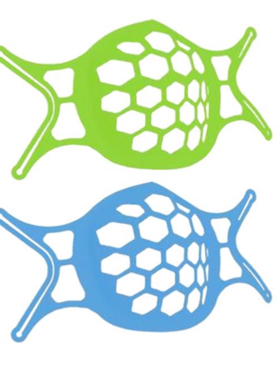 Photo 1 of 2 Pack 3D Face Mask Bracket Mask Guards for Under Mask Spacers for More Breathing Room