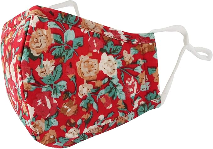 Photo 1 of Face Mask Cotton Floral Cloth Filter Pocket Reusable Washable DN1062
