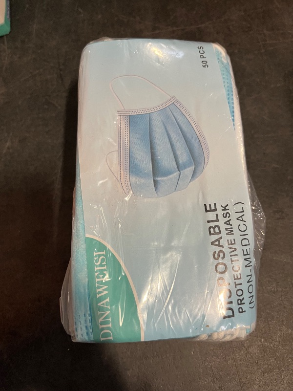 View 3 of DINA WEISI 3 Layer Face Mask Disposable, 50Count
