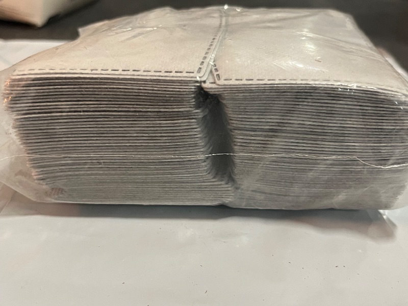 Photo 1 of 100 Pcs Activated Carbon PM2.5 Mask Filter Paper 5 Layers Replacement PM 2.5 Face Filter Insert