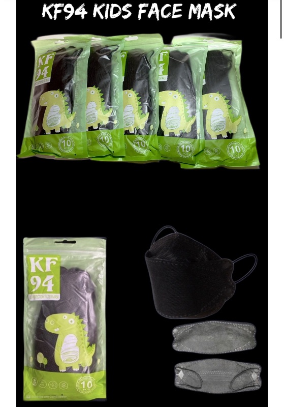 Photo 1 of Kids KF94 Face Mask 5 Packs 10 Each