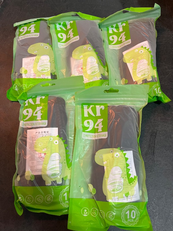 Photo 1 of Kids KF94 Face Mask 5 Packs 10 Each