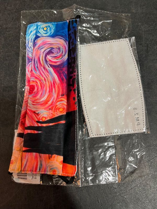 Photo 1 of Fabric Face Mask With A Print Of Vincent Van Gogh's "The Starry Night"