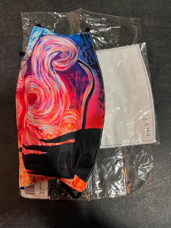 Photo 1 of Fabric Face Mask With A Print Of Vincent Van Gogh's "The Starry Night"