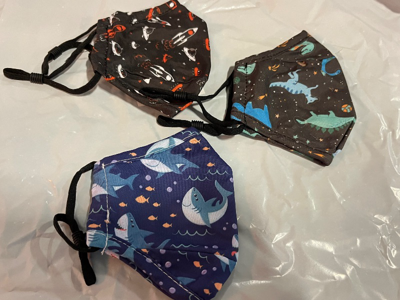 Photo 1 of 6 Kids Boys and Girls Mask Fabric Rewashable