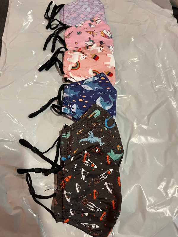 Photo 1 of 6 Kids Boys and Girls Mask Fabric Rewashable