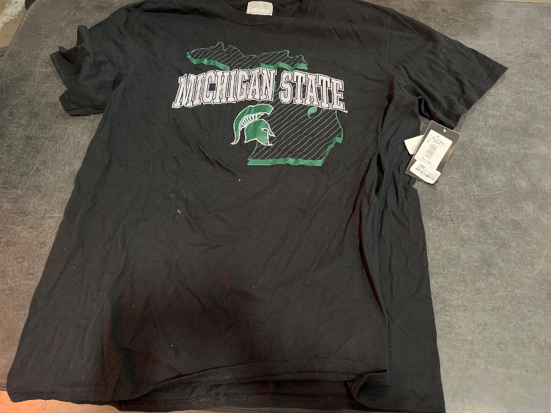 Photo 1 of (XL) NCAA Michigan State Spartans Men's Black Core T-Shirt - XL
