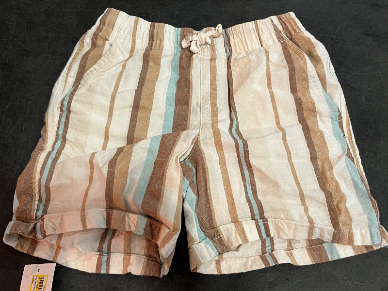 Photo 1 of M(8) Plaid Striped Boy Kids Shorts 