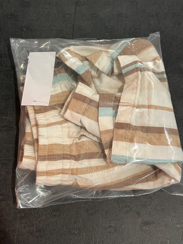 Photo 1 of M(8) Plaid Striped Boy Kids Shorts 