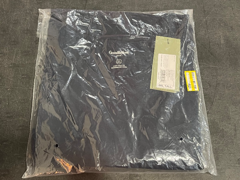 Photo 1 of 4XLT Men's Big & Tall Every Wear Short Sleeve T-Shirt - Goodfellow & Co™ Xavier Navy 4XLT: Cotton Blend, Midweight, Crew Neck