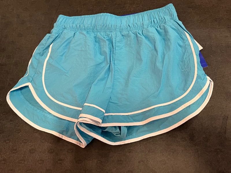 Photo 1 of (XS) Women's Woven Mid-Rise Shorts - JoyLab™ Turquoise Blue XS