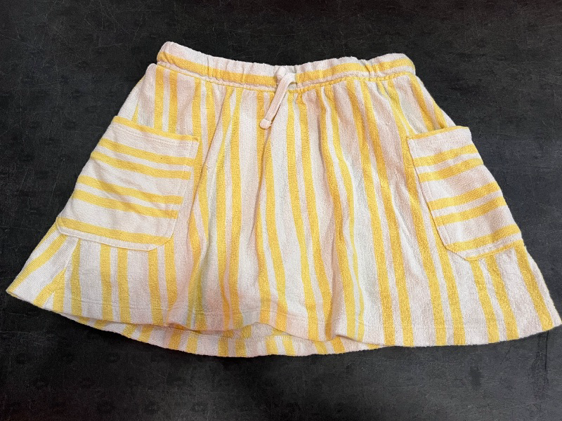 View 1 of (XL) Yellow and White Striped Women's Skort
